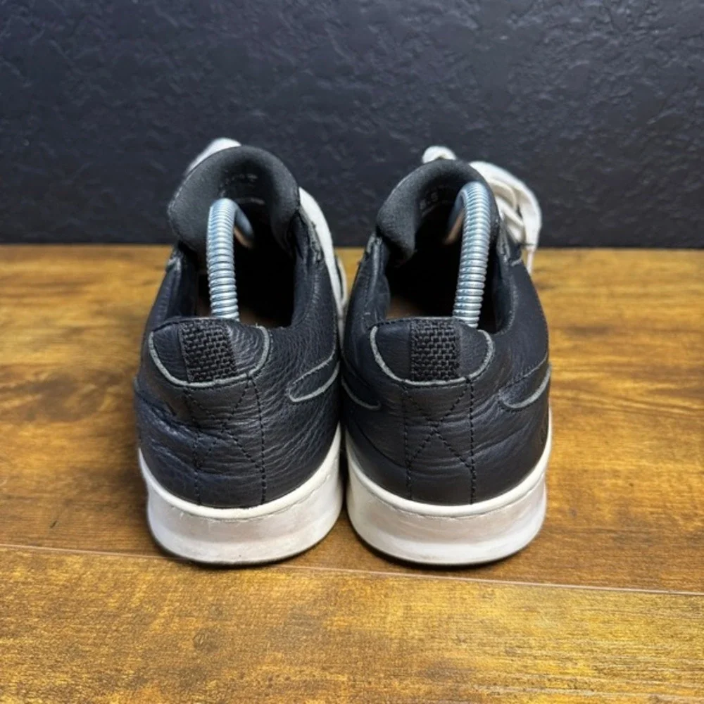 Arbor Foundation Black Leather Suede Low Top Sneakers Mens 8.5 US EU‎ 38.5